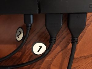 numbered cables