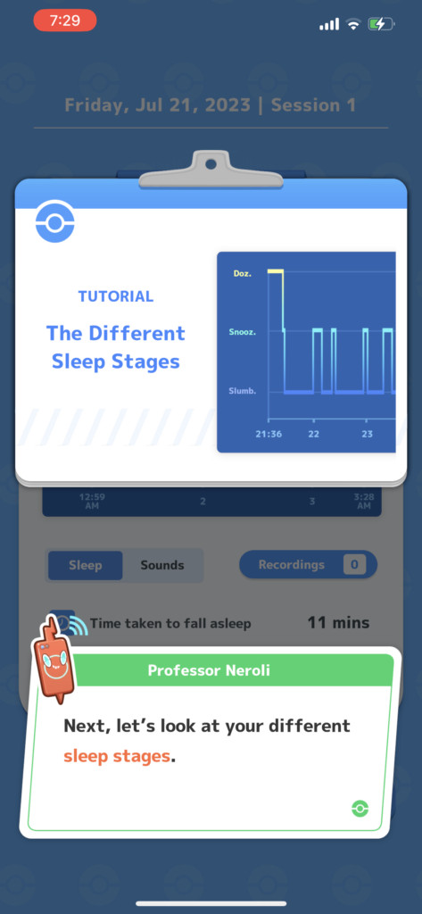 tutorial - the different sleep stages
