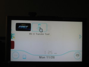 select wii transfer tool from top menu