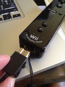 plug gamecube adapter into wii remote