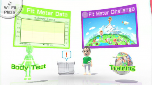 mii and the wii fit meter